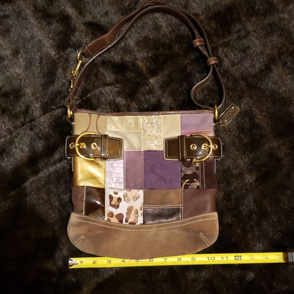 Coach Holiday Patchwork Hobo Purse